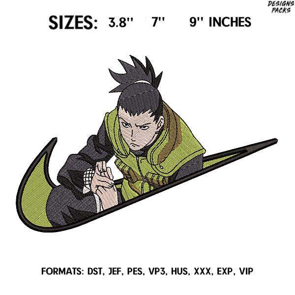 Diseño de bordado Swoosh Shikamaru