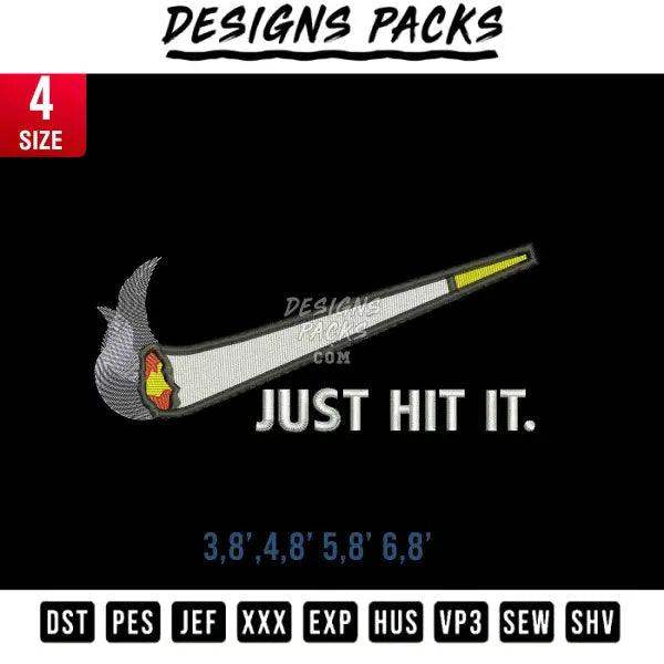 swoosh smoke embroidery Embroidery Design 