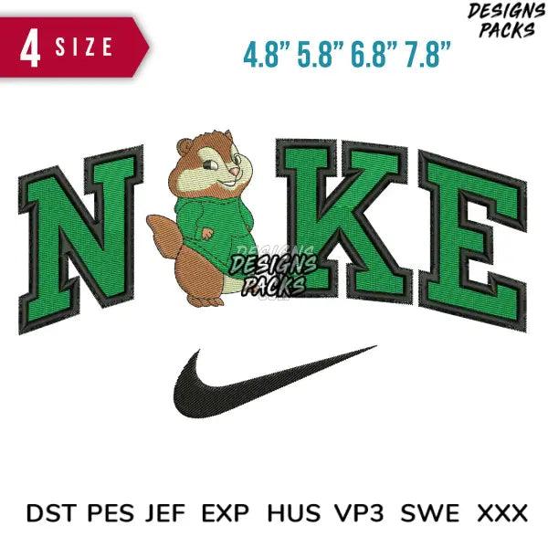 Swoosh Theodore ninja turtle Embroidery Design 4.8" 5.8" 6.8" 7.8"
