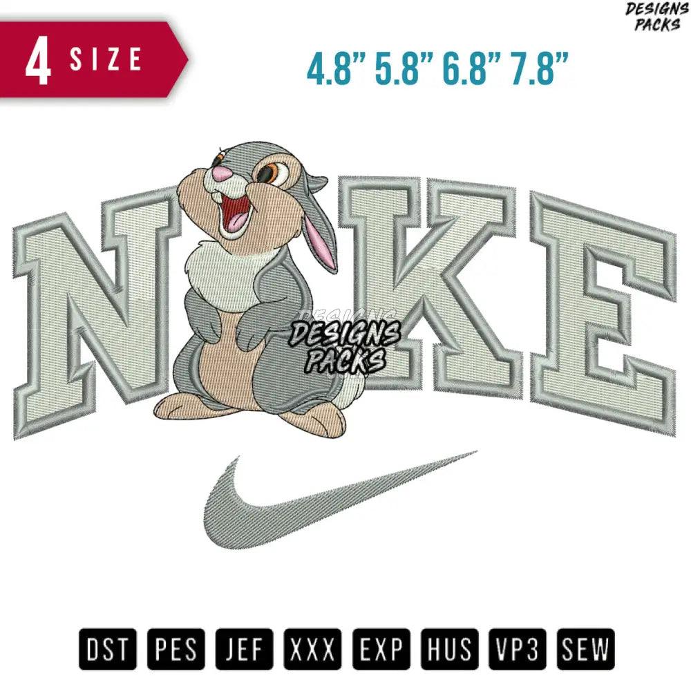 Swoosh Thumper Embroidery Design