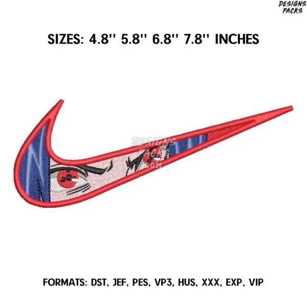 Swoosh Uchiha Itachi Embroidery Design File, Naruto Anime Embroidery Design, Machine Embroidery. Anime Design Pes