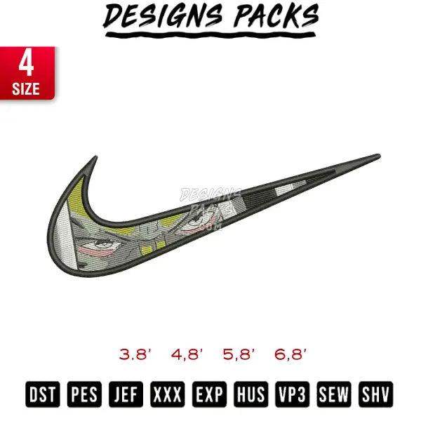 swoosh xman Embroidery Design 