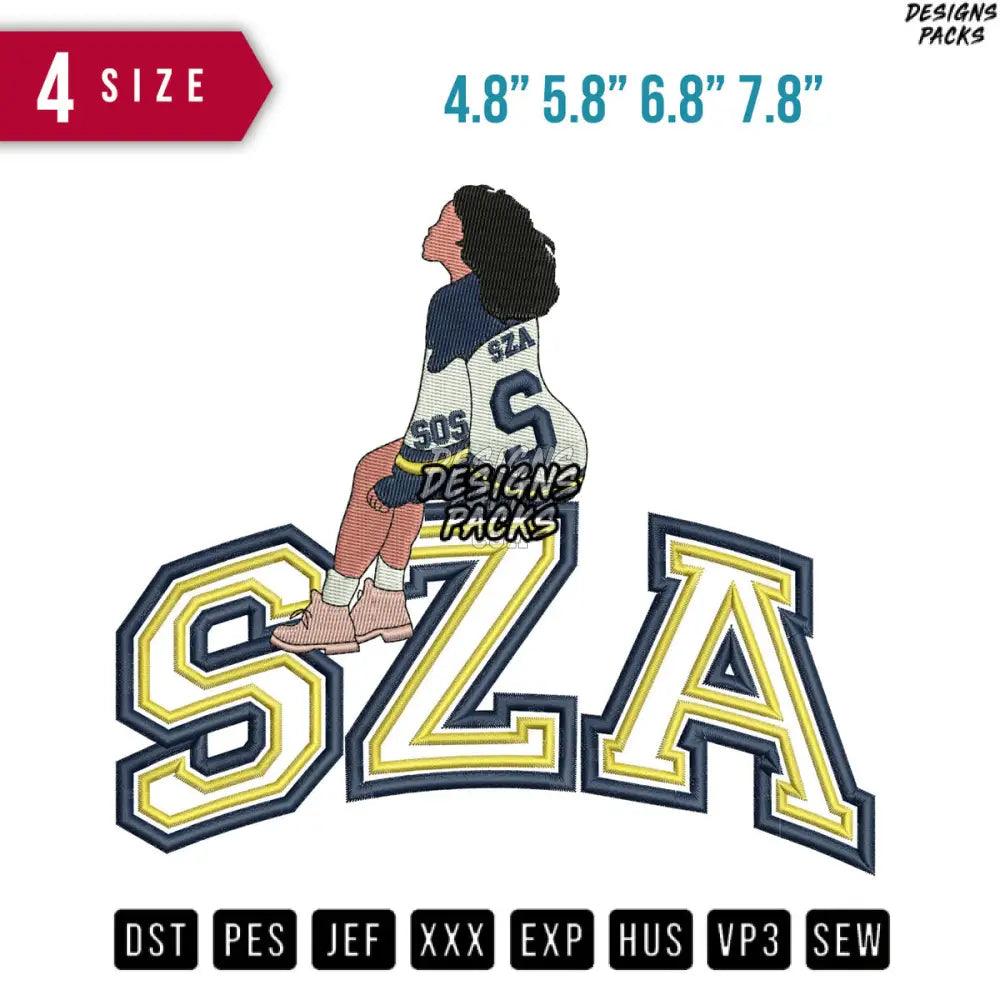 SZA Sit Embroidery Design