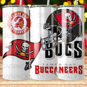 Tampa Bay Buccaneers Football Helmet Logo Tumbler Digital Wrap Design
