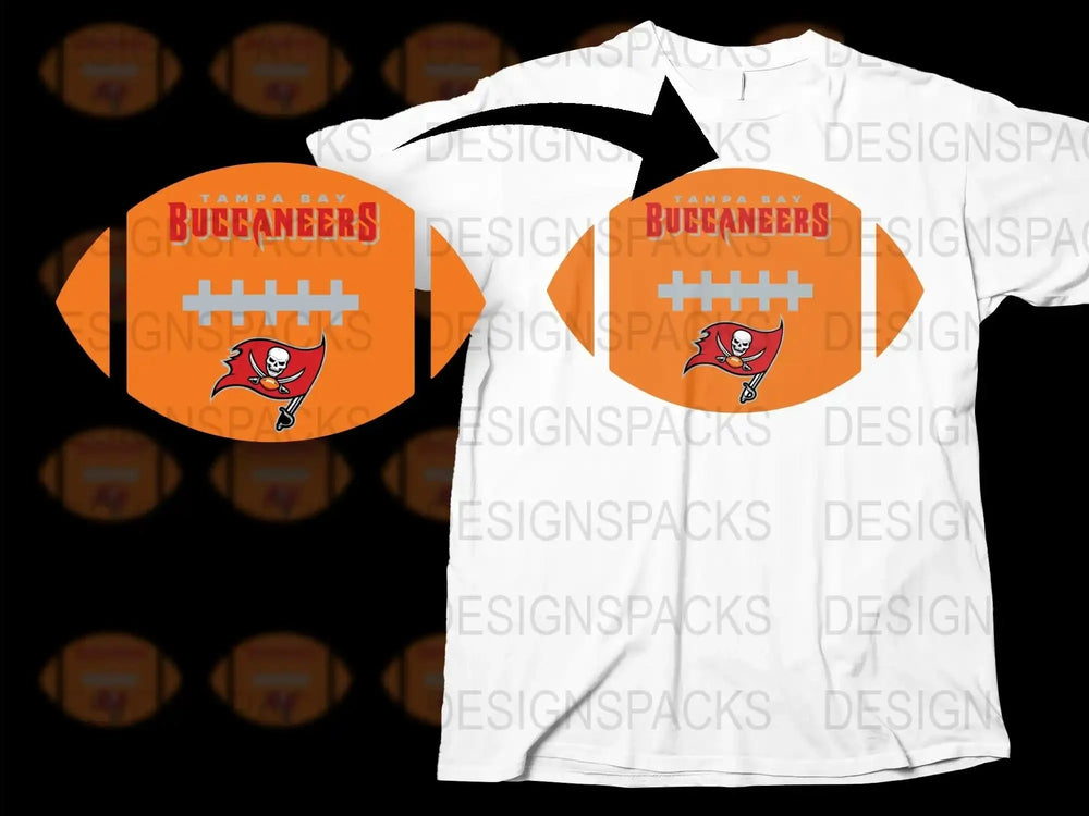 Tampa Bay Buccaneers Inspired T-Shirt, Football Fan Apparel, Unisex White Tee, Team Spirit Gear