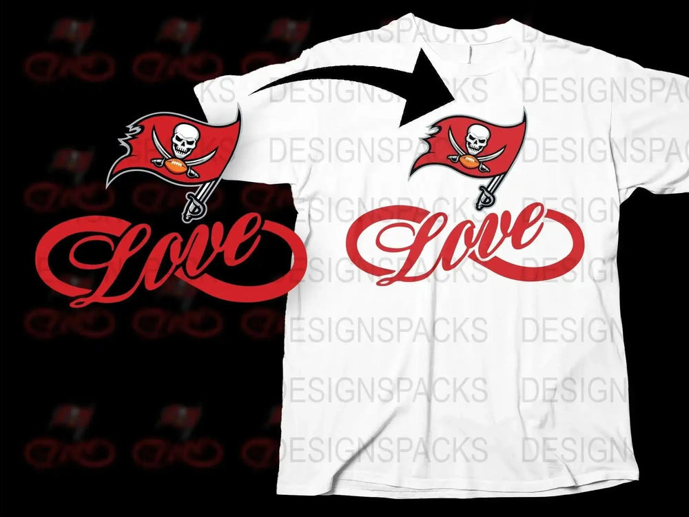 Skull Pirate Love Graphic T-Shirt, Funny Novelty Tee, Unique Design, Bold Red and White, Unisex Casual Wear