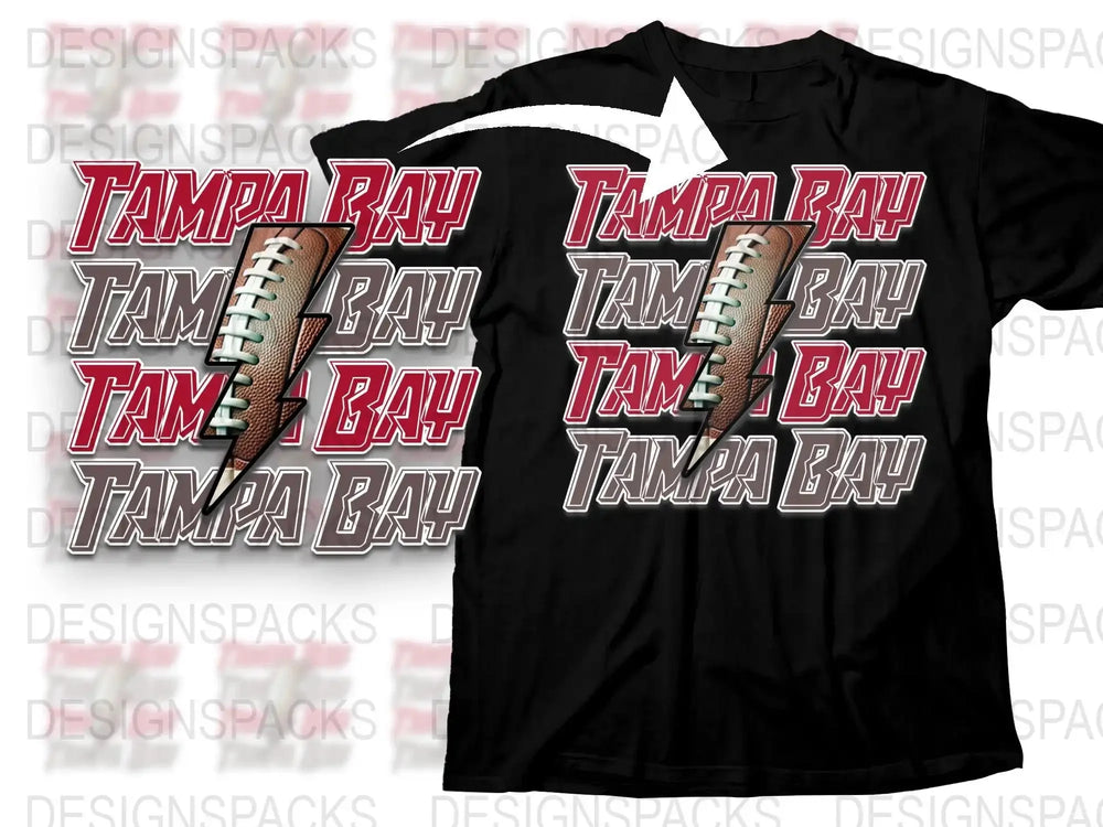 Tampa Bay Themed T-Shirt, Baseball Laces Graphic, Sports Fan Apparel, Casual Black Tee