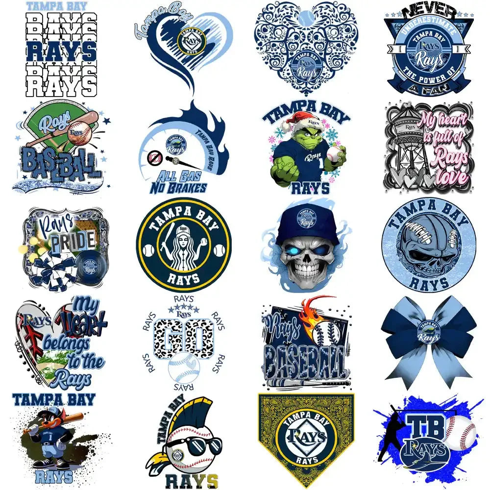 66 Tampa Bay Rays Baseball Designs Bundle PNG