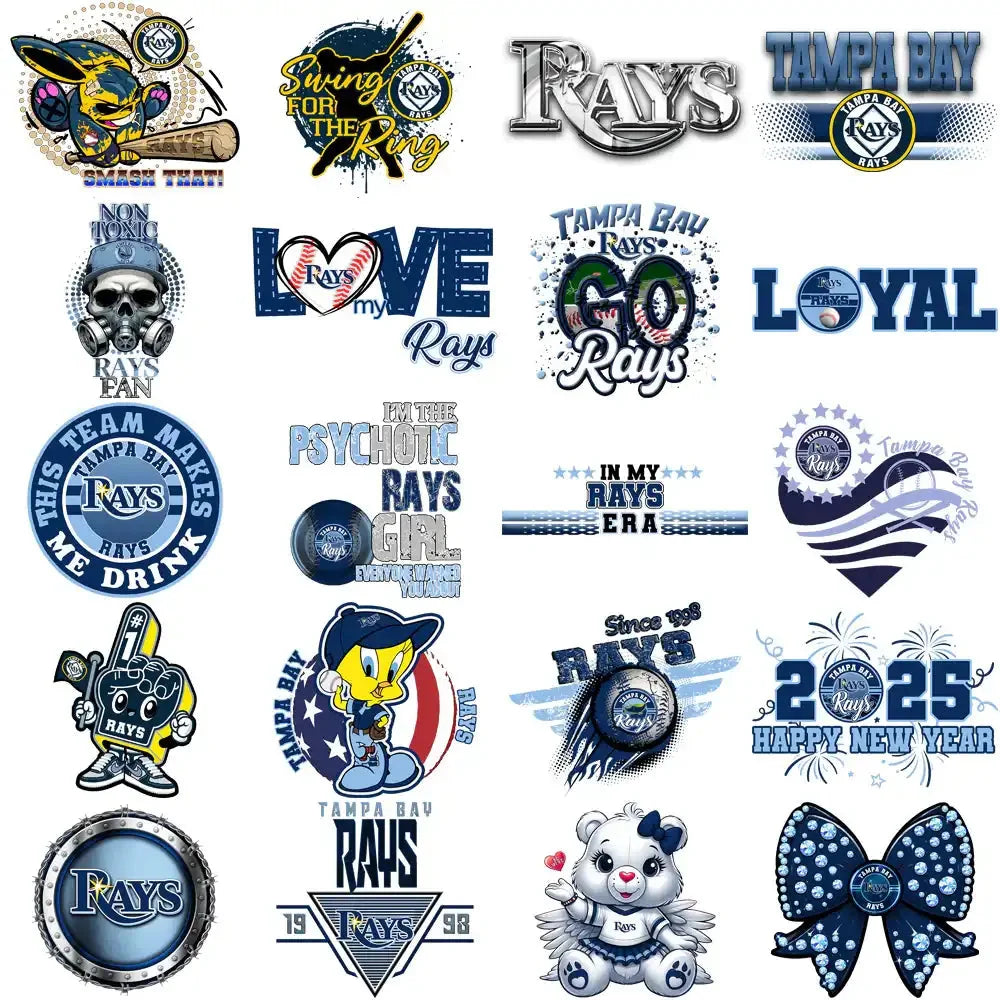 66 Tampa Bay Rays Baseball Designs Bundle PNG