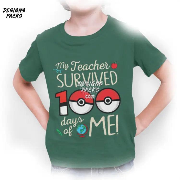 Teacher 100 Days Of School Appreciation My Survived Me Png Design