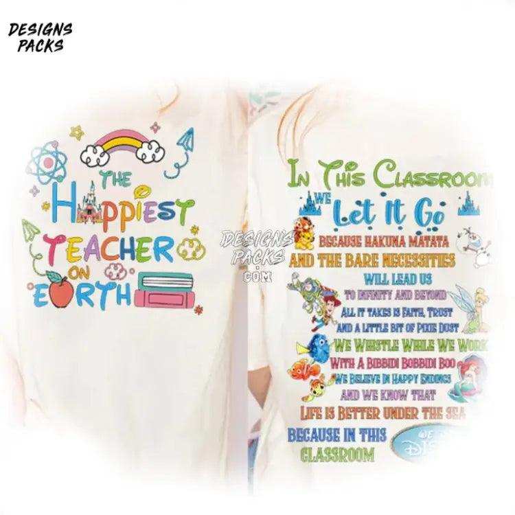 Teacher For The Happiest On Earth Png Design