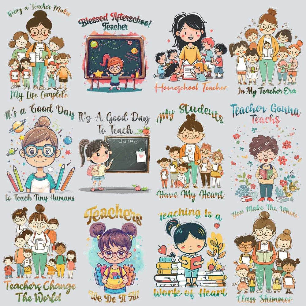 11 Teachers Day Designs Bundle PNG