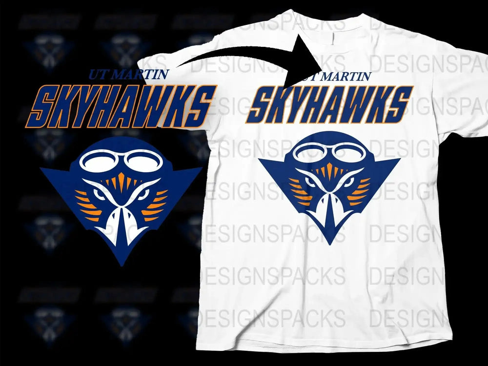 Tennessee Martin Skyhawks College Football Png Digital Download