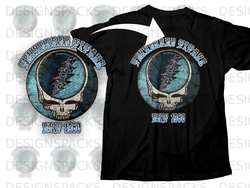 Grateful Dead Vintage Skull Logo Established 1960 Shirt