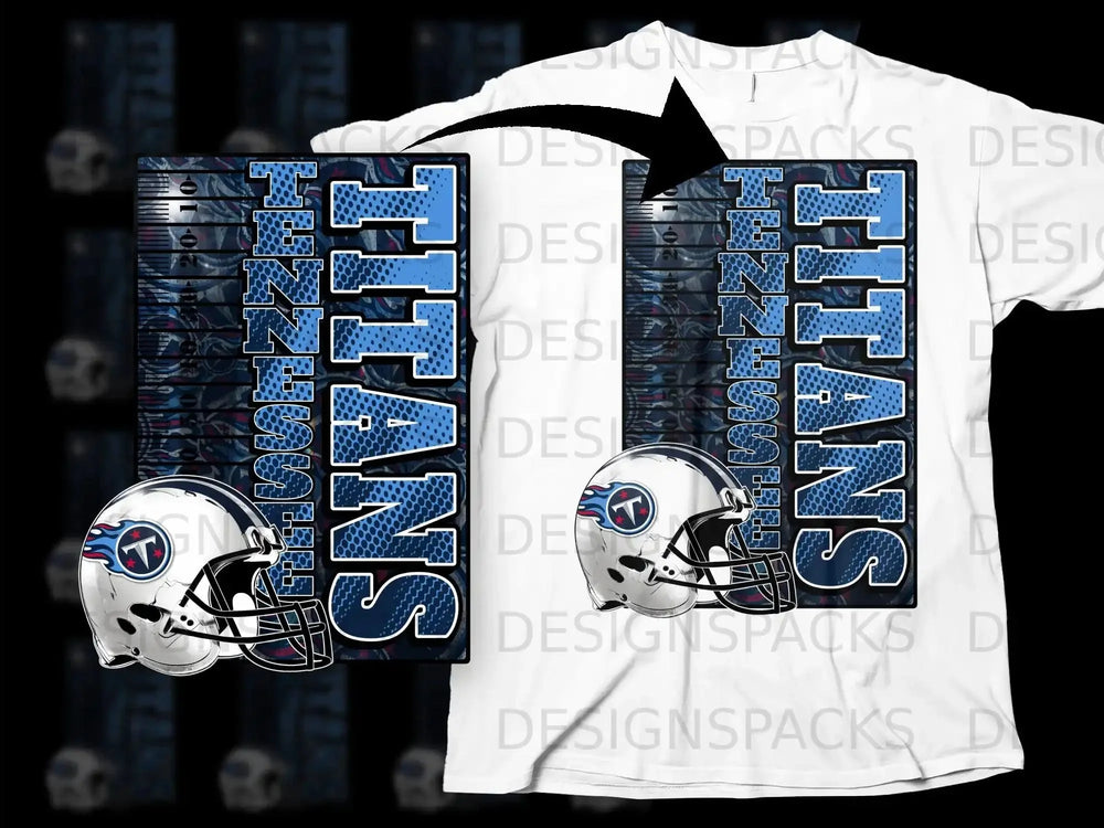 Tennessee Titans Football Helmet Design Shirt