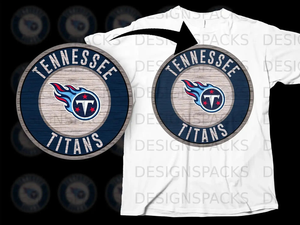 Tennessee Titans Designed Emblem T-Shirt for Fans