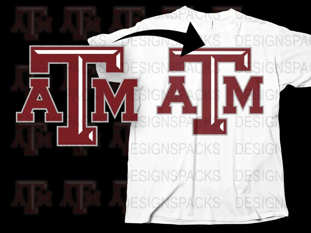 Texas A&M Aggies College Football Png Digital Download