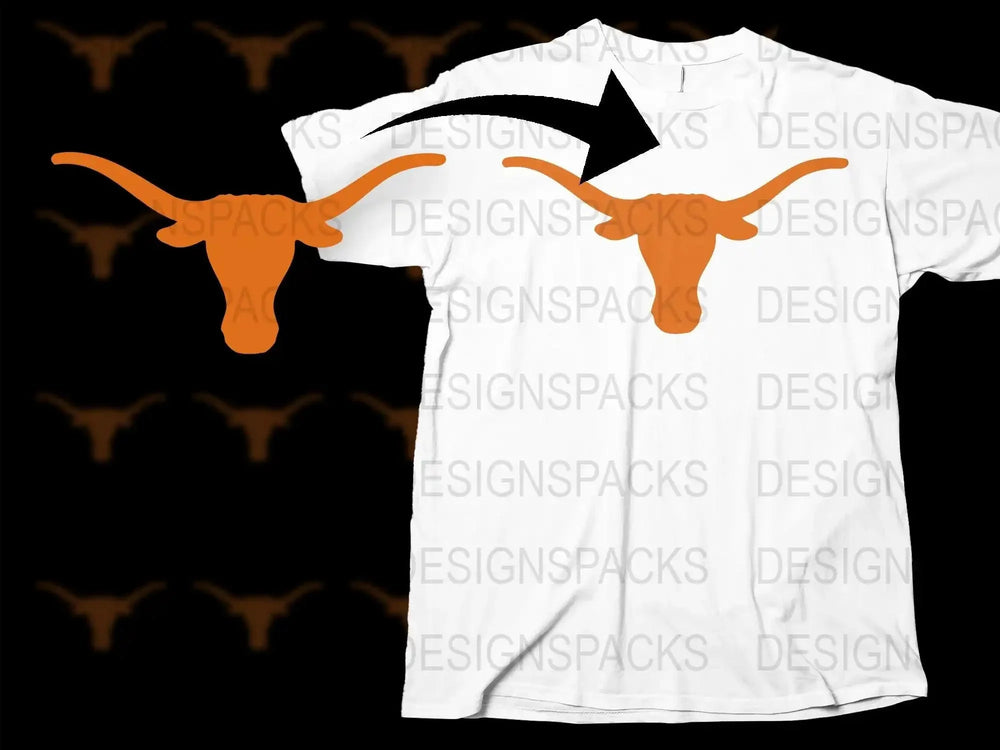 Texas Longhorns College Football Png Digital Download