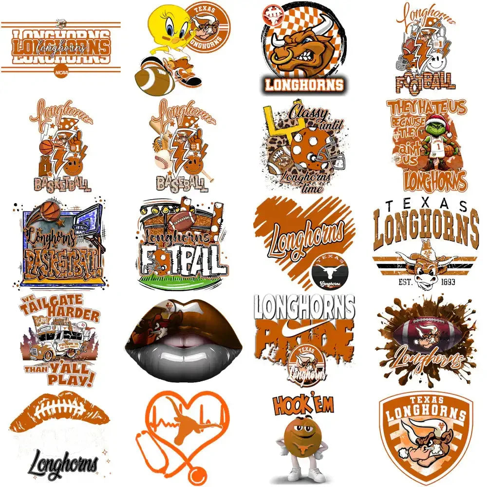 106 Texas Longhorns Designs Bundle PNG