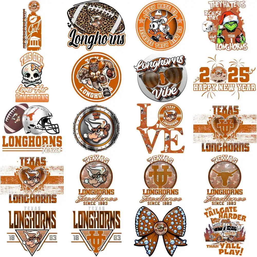 106 Texas Longhorns Designs Bundle PNG