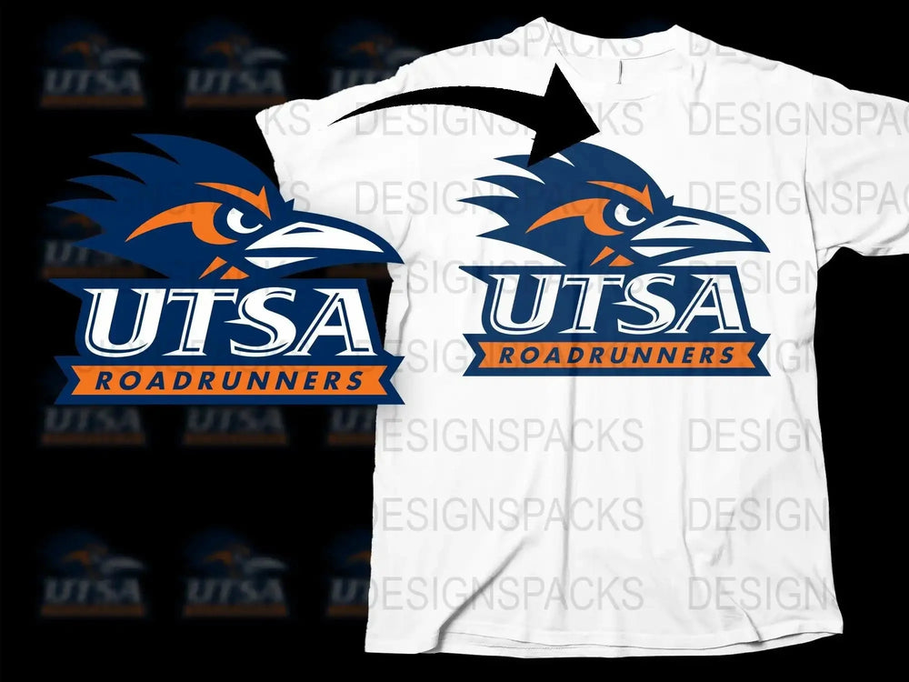 Texas SA Roadrunners College Football Png Digital Download