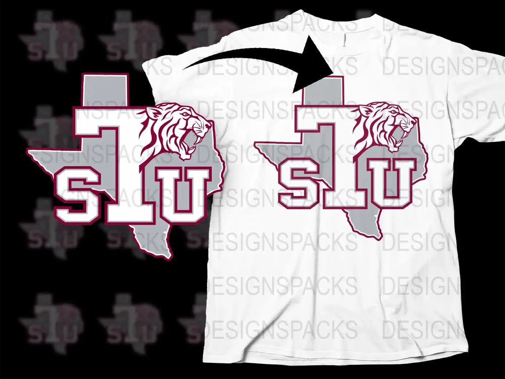 Texas Southern Tigers College Football Png Digital Download