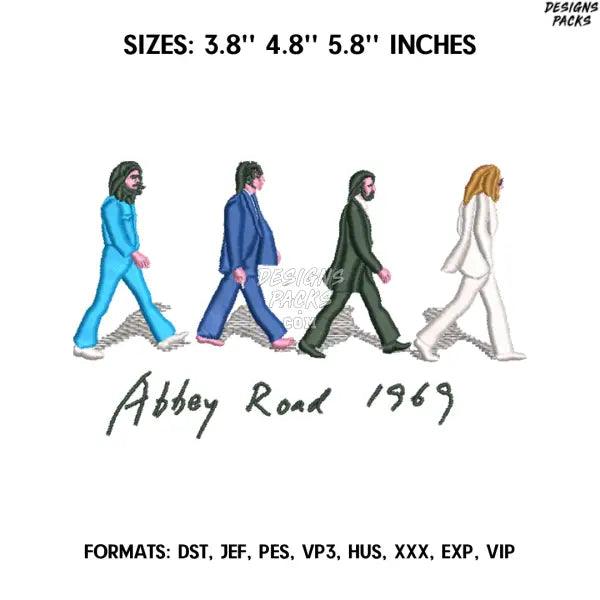 The Beatles Embroidery Design File, Music Embroidery Design,.