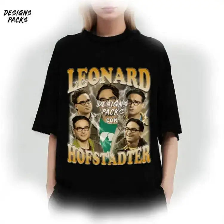 The Big Bang Theory Leonard Hofstadter Homage Vintage Png Design