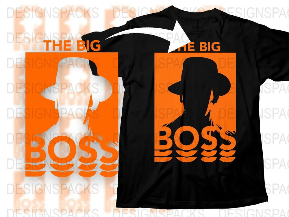 The Big Boss Stylish Graphic Design Unisex Png Digital Download