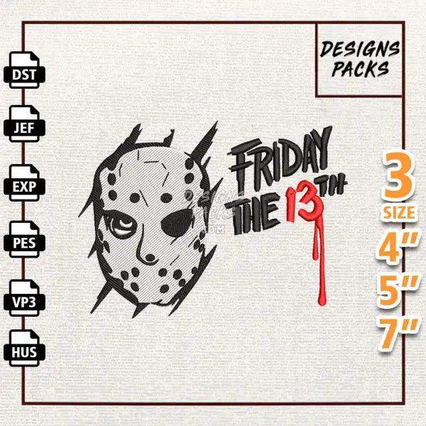 The Crystal Lake Killer Embroidery Design