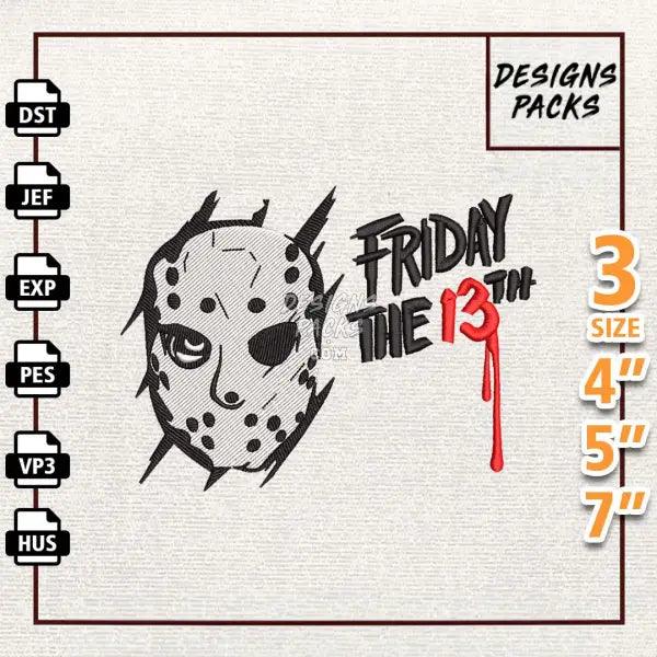 The Crystal Lake Killer Embroidery Design