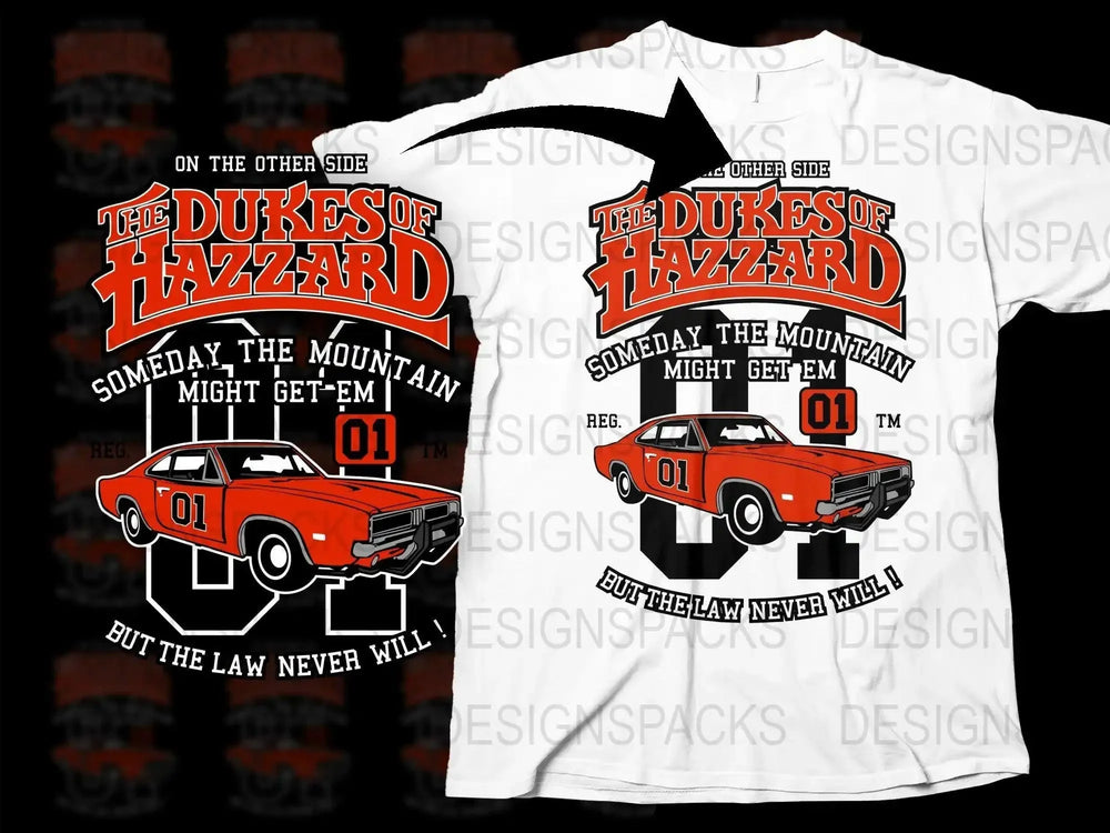 The Dukes of Hazzard On Other Side Png Digital Download