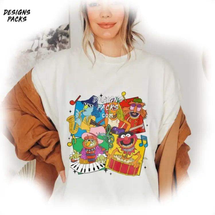The Electric Mayhem Band Dr Th And Cartoon Retro Muppets Png Design
