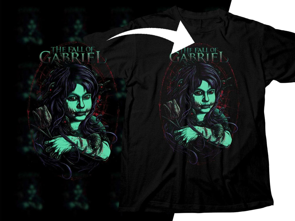 The Fall Of Gabriel Illustration Rock Png Halftone Digital Download