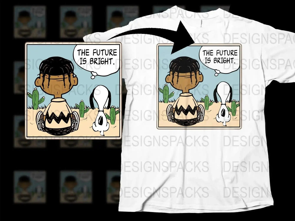 The Future Is Bright Graphic Streetwear Png Digital Download