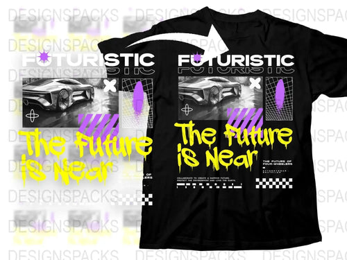 The Future is Near Car Futuristic Design Png Digital Download