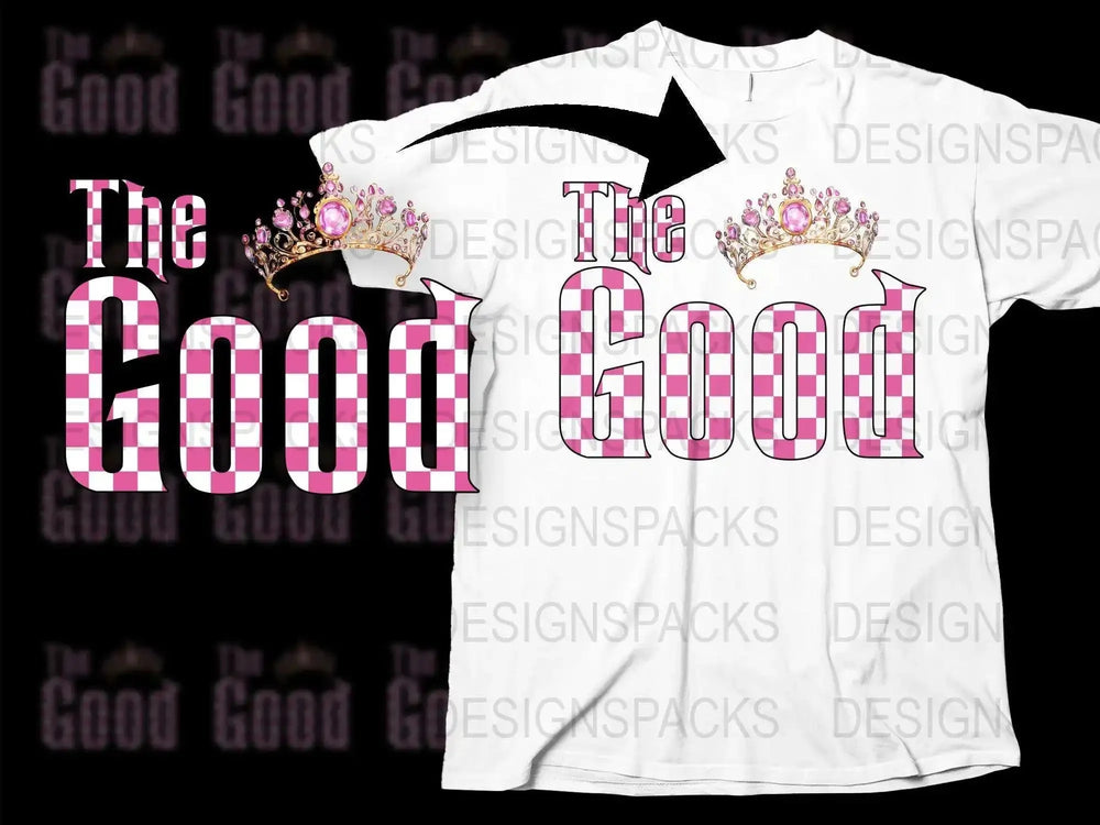 Vintage Checkered Text Graphic Tee, Fun Retro Style White T-Shirt, Unisex Street Fashion