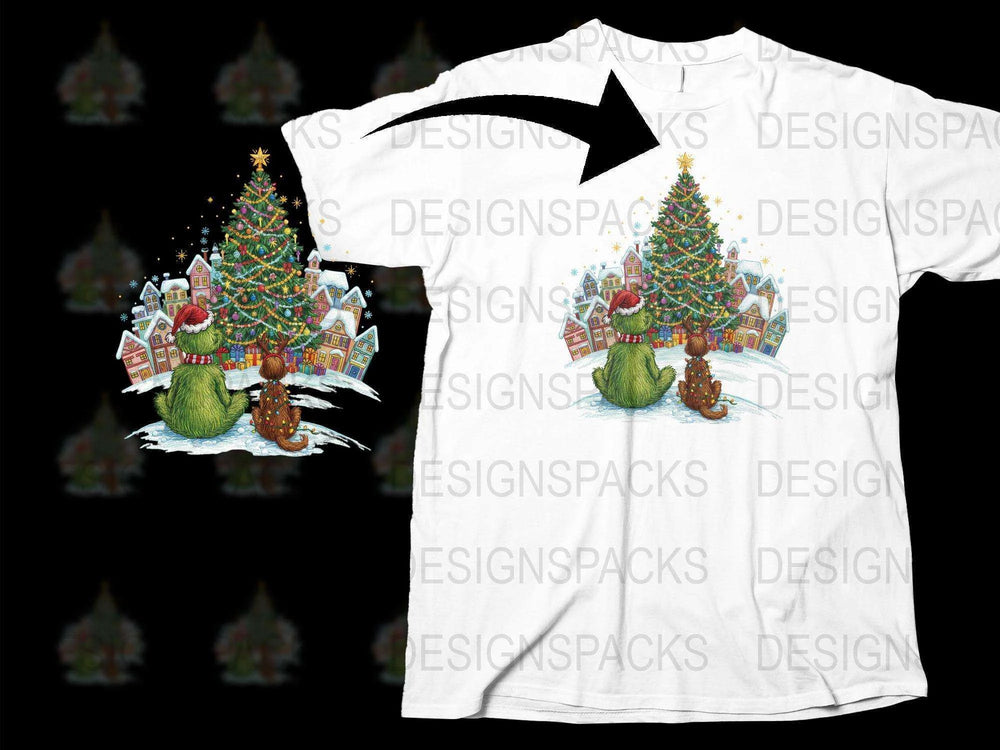 Christmas Tree T-Shirt, Festive Holiday Apparel, Colorful Xmas Tee, Unisex Winter Clothing Gift Idea