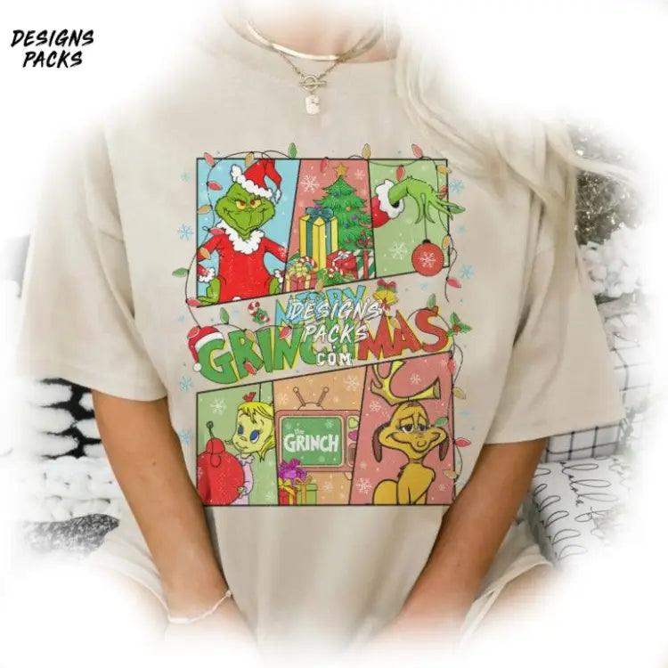 The Grinch Christmas Merry Grinchmas Vintage Png Design