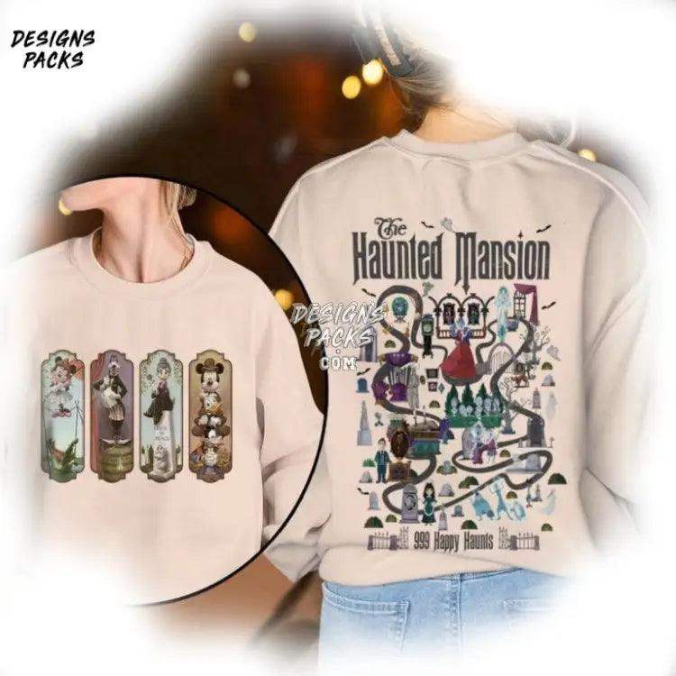 The Haunted Mansion Map Design Stretching Room Cartoon Mickey Png