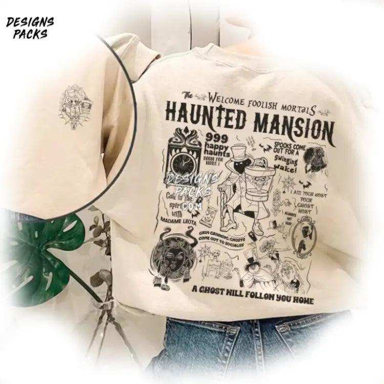 The Haunted Mansion Sublimation Foolish Mortal Cartoon Vintage Png Design