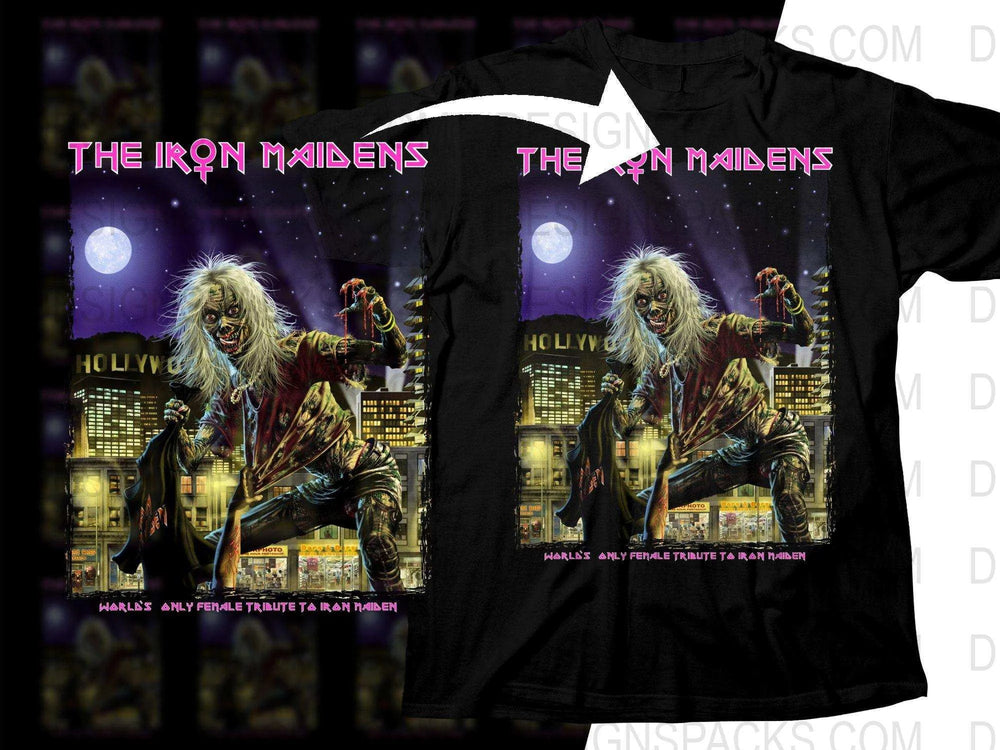 The Iron Maidens World's Only Female Tribute To Iron Maiden Album Png Halftone Digital Download