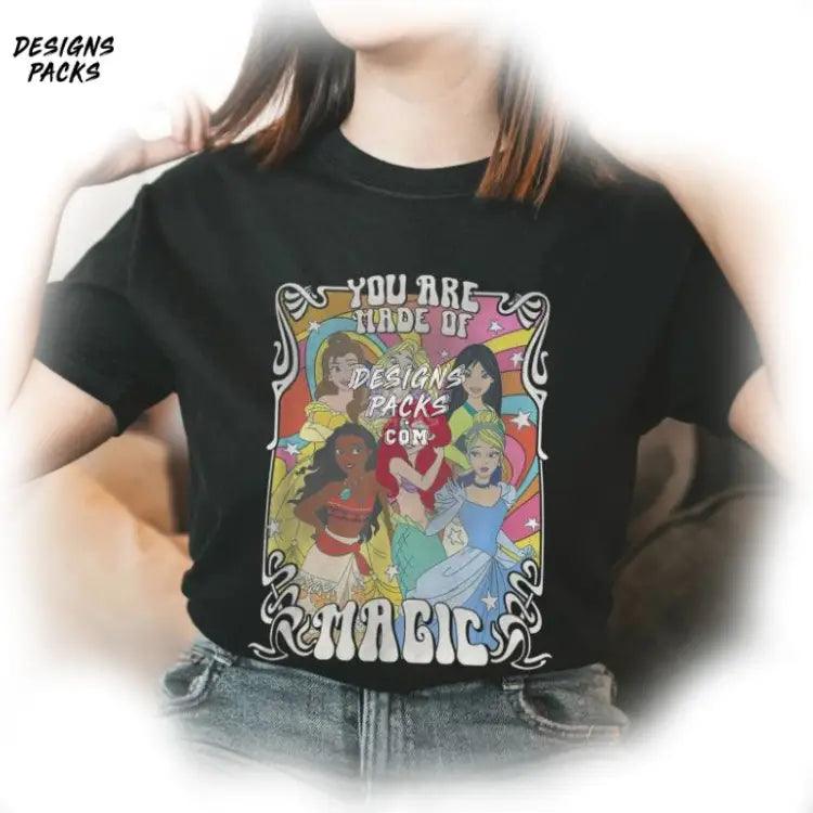 The Little Mermaid Ariel Princess Sublimation Cartoon Vintage You Are Made Of Magic Png Design