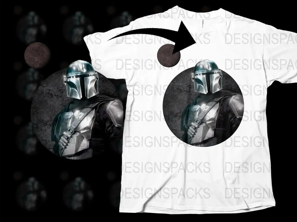The Mandalorian Graphic Cool Design Png Digital Download