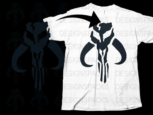 The Mandalorian Mythosaur Skull Design Png Digital Download