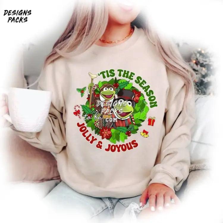 The Muppet Christmas Carol Cartoon Land Xmas Trip Kermit Frog And Tiny Tim Png Design