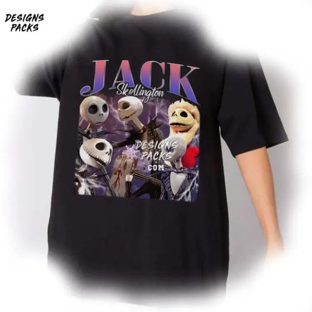 The Nightmare Before Christmas Homage TV Jack Skellington Vintage Grap