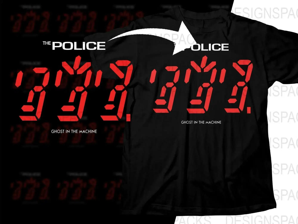 The Police Ghost In The Machine Album Rock Band Design Png Design Digital Download