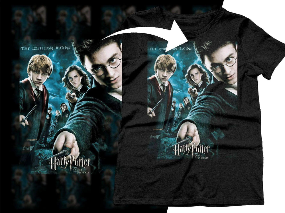 The Rebellion Begins Harry Potter Phoenix Halftone Png Digital Download