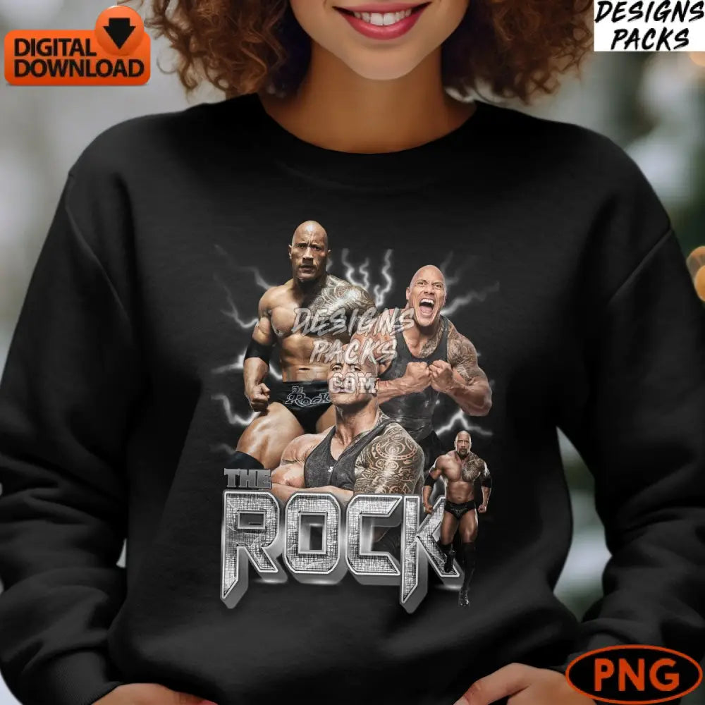 The Rock Dwayne Johnson Png Image Instant Download Art